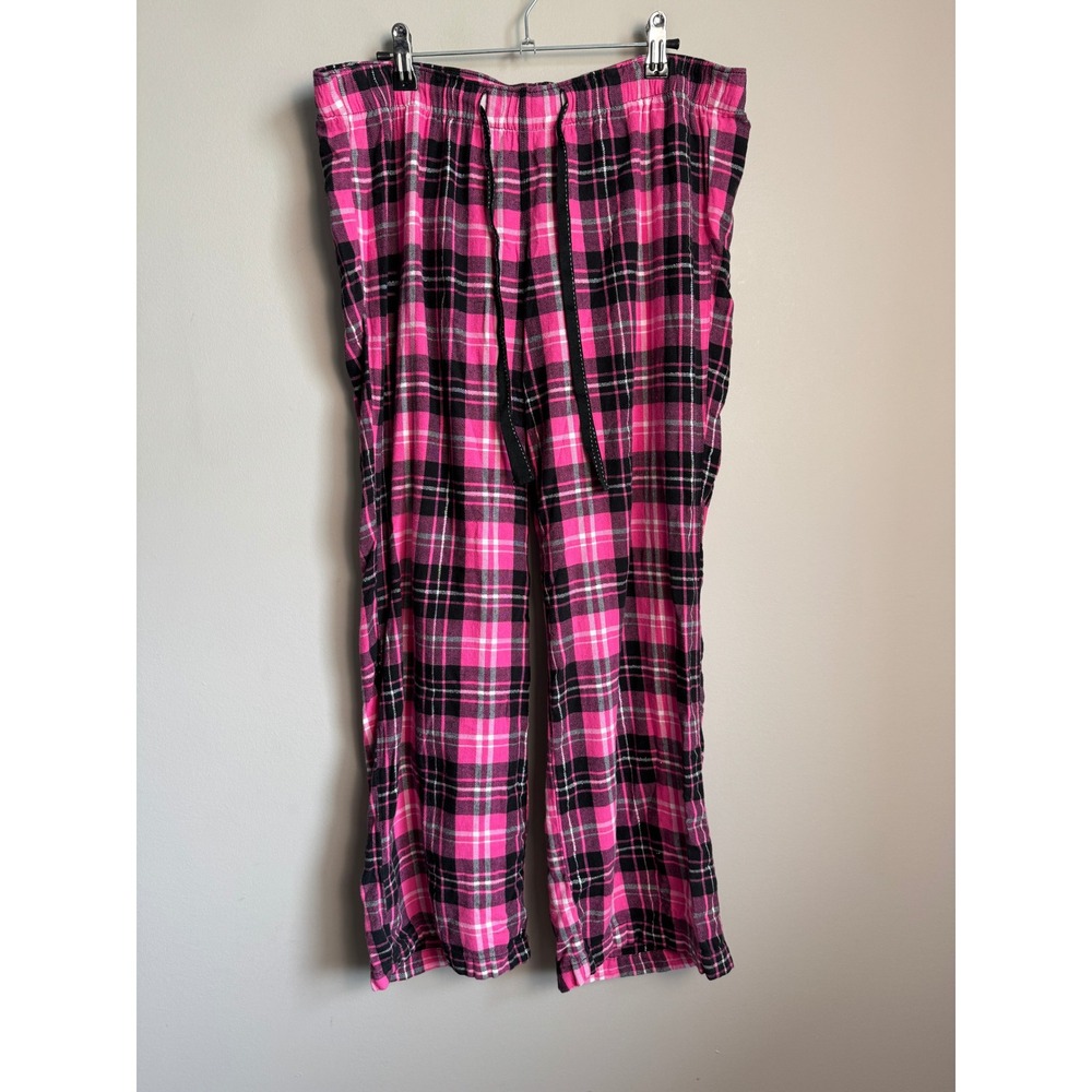 Old Navy Womens Pink Plaid Flannel Pajama Pants M Cozy Lounge Sleepwear Cottage